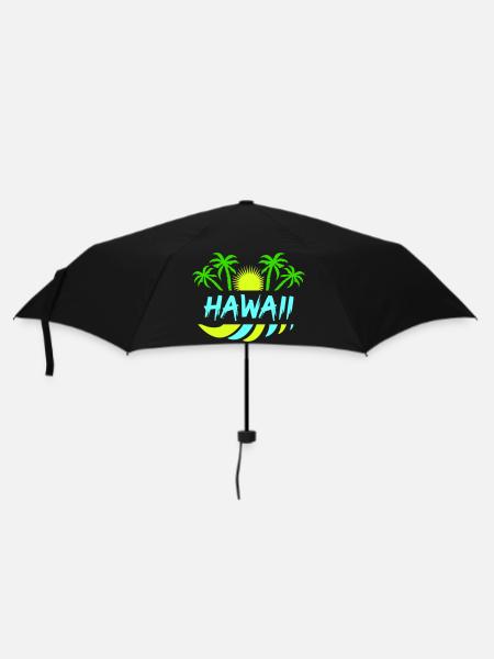 hawaii - Regenschirm (klein) - Schwarz