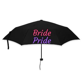 Bride Pride - Lesbian Wedding - Umbrella (small) - black - Front