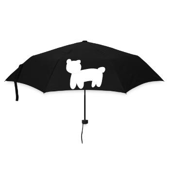 Bear Animal Symbol Brown - Umbrella (small) - black - Front