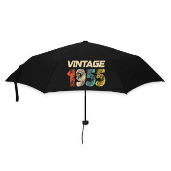 Vintage 1955 Retro - Bestseller - Regenschirm (klein) - Schwarz - Vorne