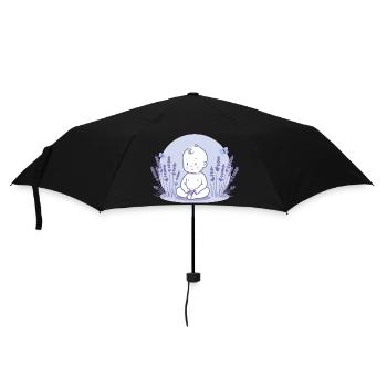 Baby in lavender - Umbrella (small) - black - Front