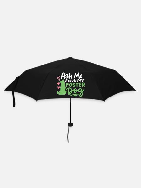 Pflegehund Herrchen Frauchen - Regenschirm (klein) - Schwarz