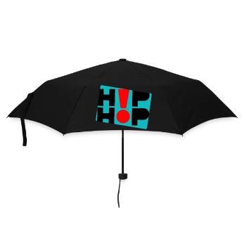 Hip Hop - Regenschirm (klein) - Schwarz - Vorne