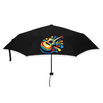Melting Rainbow Guitar - Umbrella (small) - black - Front