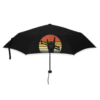 Tambour rétro Tambour Amateur de musique Tambour - Parapluie standard - noir - Devant
