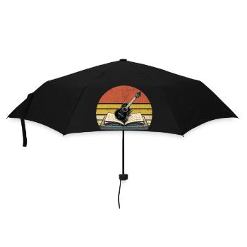Retro Music Teacher Class Musician Teaching - Umbrella (small) - black - Front