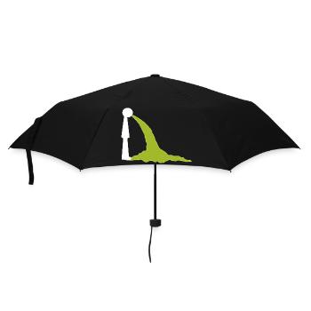 Trinkmotiv - Zum Kotzen - Eskalation und Absturz - Regenschirm (klein) - Schwarz - Vorne