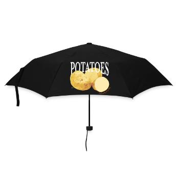 Pommes de terre – Retro Vegetable Statement - Parapluie standard - noir - Devant