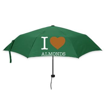 J’ADORE LES AMANDES - Parapluie standard - vert bouteille - Devant