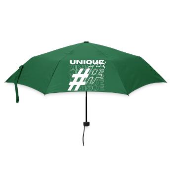 Einzigartige Hashtag-Typografie - Regenschirm (klein) - Flaschengrün - Vorne