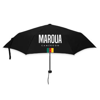 Maroua Kamerun Kameruner - Regenschirm (klein) - Schwarz - Vorne