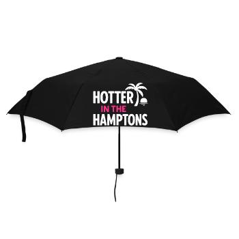Plus chaud dans les Hamptons - Design d'été - Parapluie standard - noir - Devant