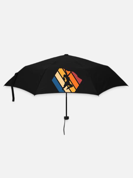 Dynamische Streetdance Silhouette - Regenschirm (klein) - Schwarz