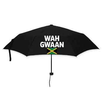 Wah Gwaan Jamaica Flag Tee - Umbrella (small) - black - Front