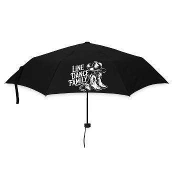 Famille de danse en ligne – Western Boots - Parapluie standard - noir - Devant