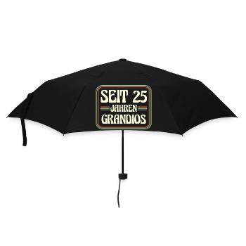 25 Years Old Birthday 25th Birthday - Umbrella (small) - black - Front