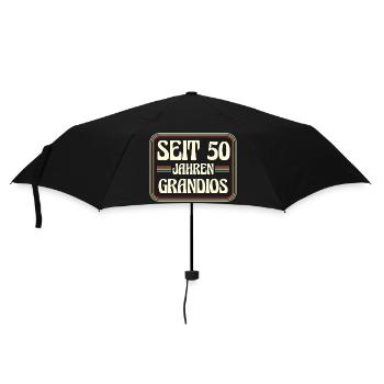 50 Years Old Birthday 50th Birthday - Umbrella (small) - black - Front