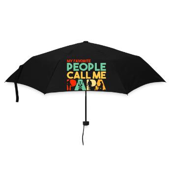 Meine Lieblingsleute nennen mich Papa Metalldetektor - Regenschirm (klein) - Schwarz - Vorne