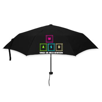 Zocken Computerspieler Zocker Gaming Gamer - Regenschirm (klein) - Schwarz - Vorne