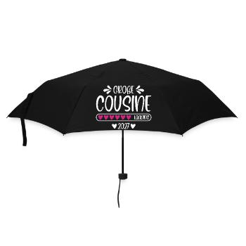 Big Cousin 2027 loading heart loading bar - Umbrella (small) - black - Front