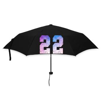 numéro 22 – Cadeau anniversaire 22 ans - Parapluie standard - noir - Devant