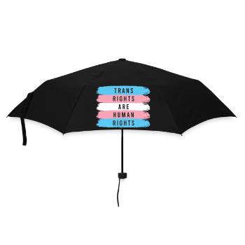 LGBTQ Pride Month - Trans Rights Are Human Rights - Umbrella (small) - black - Front