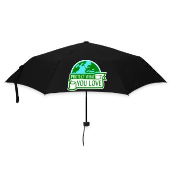 Protect What You Love Nature Protection Statement Logo - Umbrella (small) - black - Front