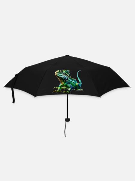 Chinesische Wasseragame - Regenschirm (klein) - Schwarz