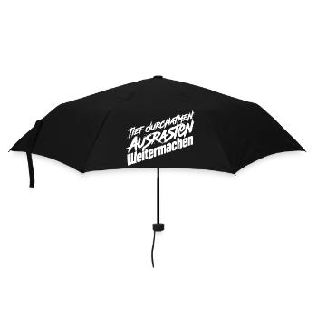 Durchatmen Statt Eskalieren - Regenschirm (klein) - Schwarz - Vorne