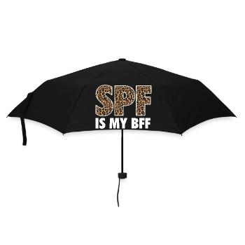 SPF ist mein bester Freund – Sonnencreme-Hautpflegedermatologe - Regenschirm (klein) - Schwarz - Vorne