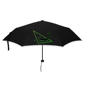 Scorpio in green - Umbrella (small) - black - Front