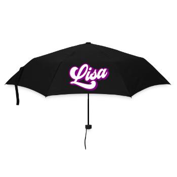 Lisa | Couleurs changeantes - Parapluie standard - noir - Devant