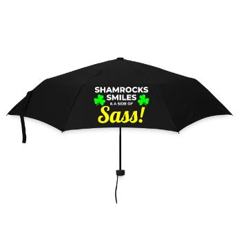 Shamrocks, Smiles, and Sass: Funny Irish Girl - Umbrella (small) - black - Front