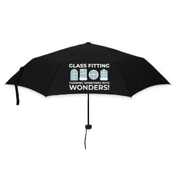 Vitrier Fenêtre Verre Montage Fitter Verrerie - Parapluie standard - noir - Devant