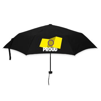 PROUD 2025 Inter - Regenschirm (klein) - Schwarz - Vorne