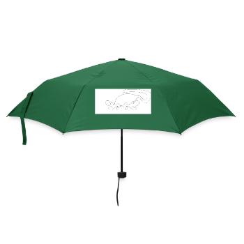 Chatte - Parapluie standard - vert bouteille - Devant