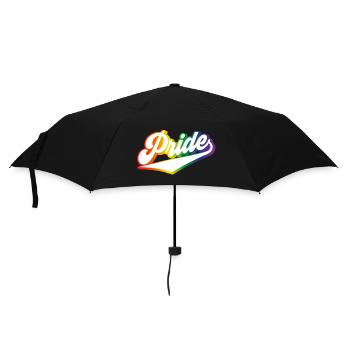 Pride Rainbow LGBTQ - Umbrella (small) - black - Front