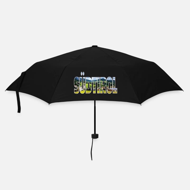 Südtirol - Regenschirm (klein) - Schwarz