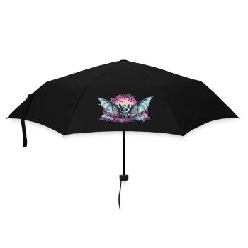 Goth Pastel Kawaii Bat Anime Style - Umbrella (small) - black - Front