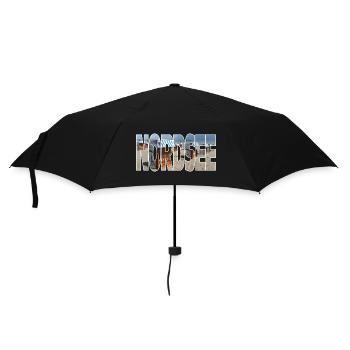 Nordsee - Regenschirm (klein) - Schwarz - Vorne