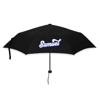 Samuel | Farben änderbar - Regenschirm (klein) - Schwarz - Vorne