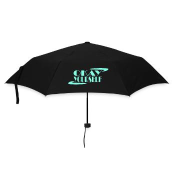 Okay Yourself - Umbrella (small) - black - Front