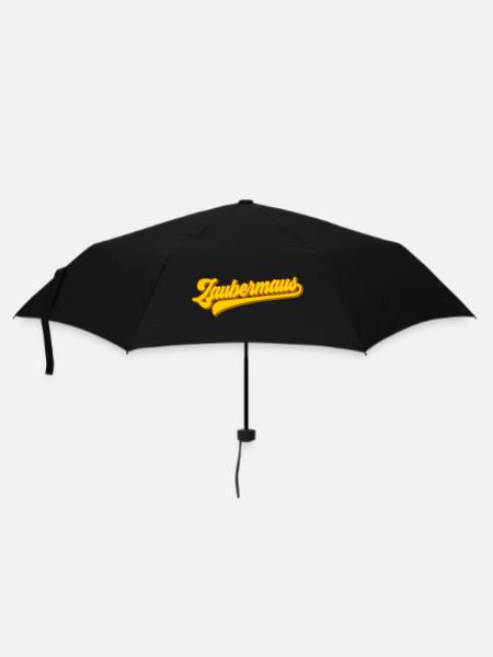 Zaubermaus | Farben änderbar | Magie im Herzen - Regenschirm (klein) - Schwarz