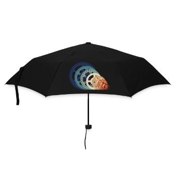 Retro Vintage Radsport Mountainbiking Radsport - Regenschirm (klein) - Schwarz - Vorne