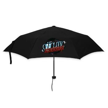 pfote lustig geschenk bluthund hundehalter spaß - Regenschirm (klein) - Schwarz - Vorne