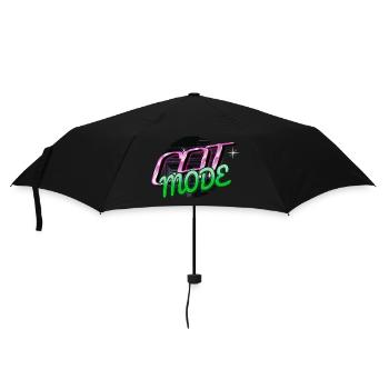 jokes present idea sayings awesome cat lover love - Umbrella (small) - black - Front