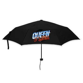 Blagues Eau de mer fraîche Manger Sommeil Natation T-shirts - Parapluie standard - noir - Devant