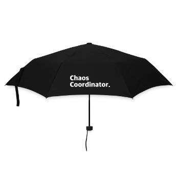 Chaos Coordinator | funny sayings - Umbrella (small) - black - Front