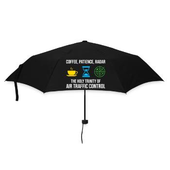Air Traffic Controller Coffee Radar ATC Aviation - Umbrella (small) - black - Front