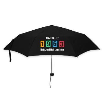 Baujahr 1963 - läuft und läuft und läuft - Regenschirm (klein) - Schwarz - Vorne